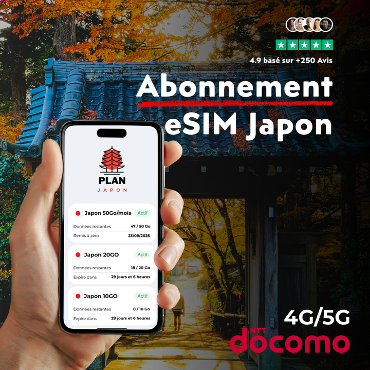 eSIM Japon Long Séjour : l’abonnement idéal pour rester connecté pendant plusieurs mois (2026)