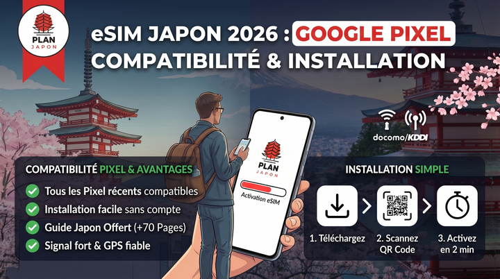 eSIM Japon sur Google Pixel : compatibilité et installation (2026)