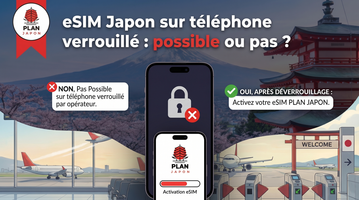 eSIM Japon sur téléphone verrouillé : que faire ?