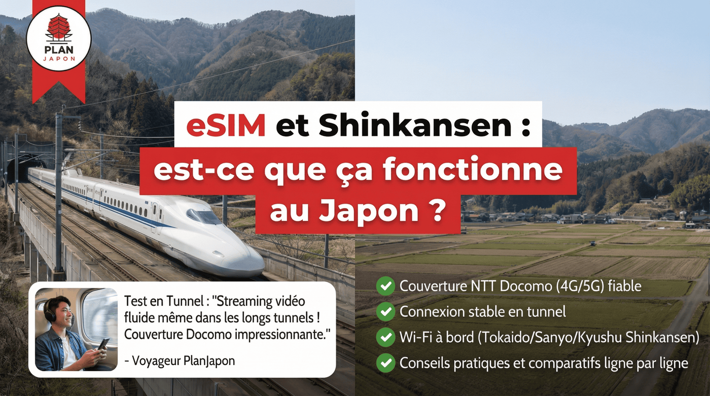 eSIM et Shinkansen : est-ce que ça fonctionne au Japon ?