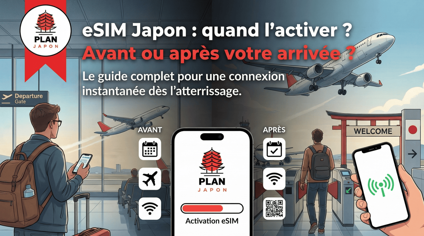 eSIM Japon : quand l'activer ? Avant ou après votre arrivée ?