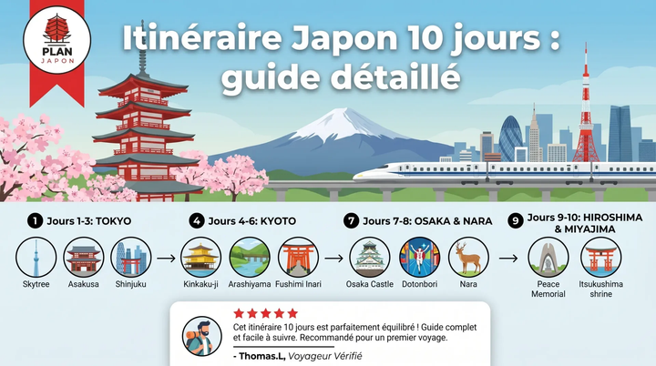 Itinéraire Japon 10 jours : guide détaillé (2026)