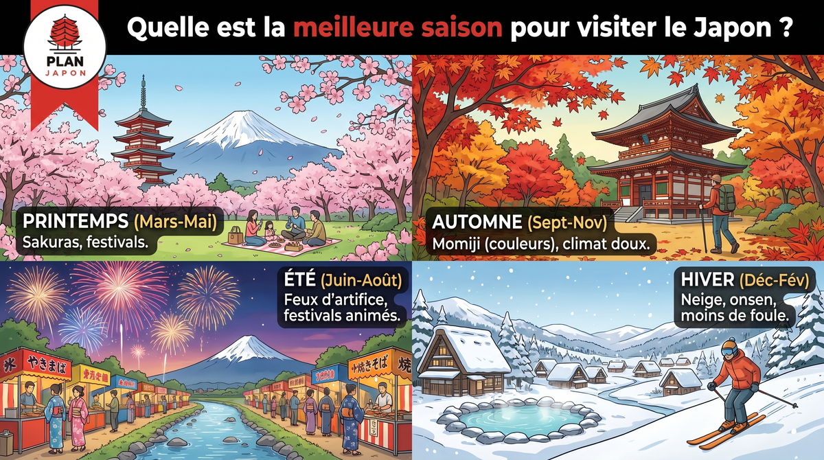Meilleure saison pour visiter le Japon : guide complet 2026