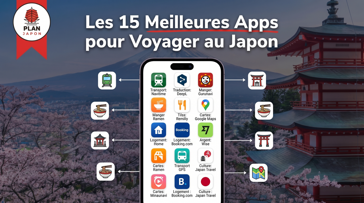 Meilleures apps voyage Japon : top 15 (2026)