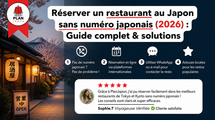 Réserver un restaurant au Japon sans numéro japonais (2026)