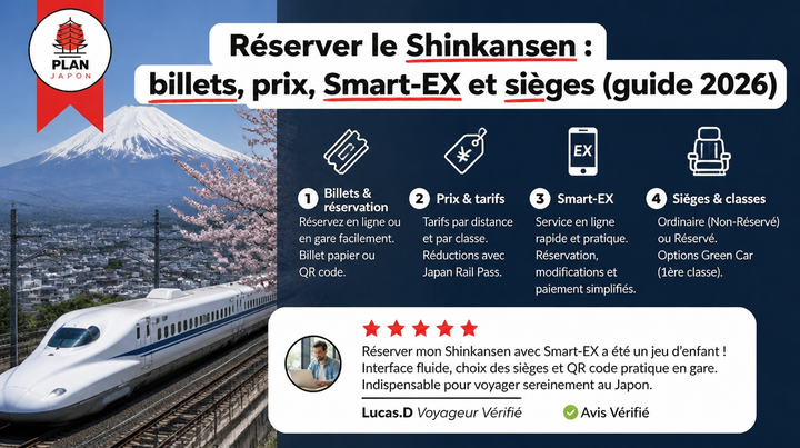 Réserver le Shinkansen : billets, prix, Smart-EX et sièges (guide 2026)